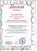 Участие в Международном конкурсе "Лучший конспект НОД по окружающему миру". (3 место)